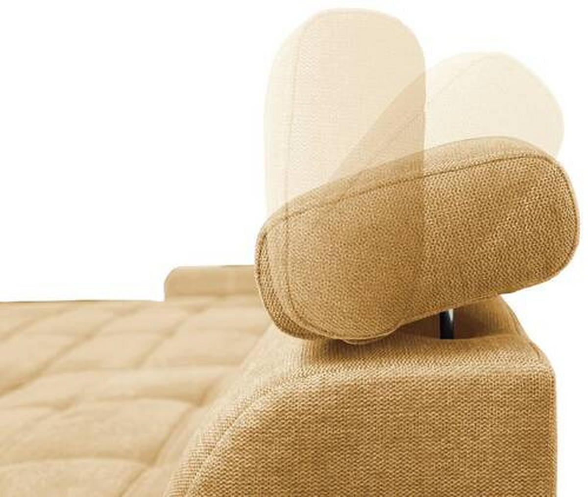 ECKSOFA in Webstoff Gelb  - Weiss/Gelb, Design, Kunststoff/Textil (276/173cm) - Stylife