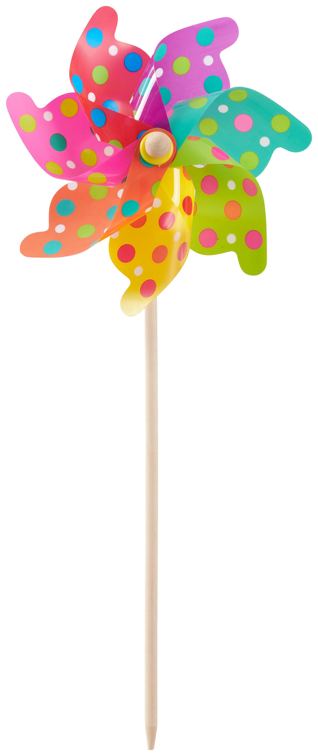 VĚTRNÍK - vícebarevná, Konvenční, dřevo/plast (42/110cm)