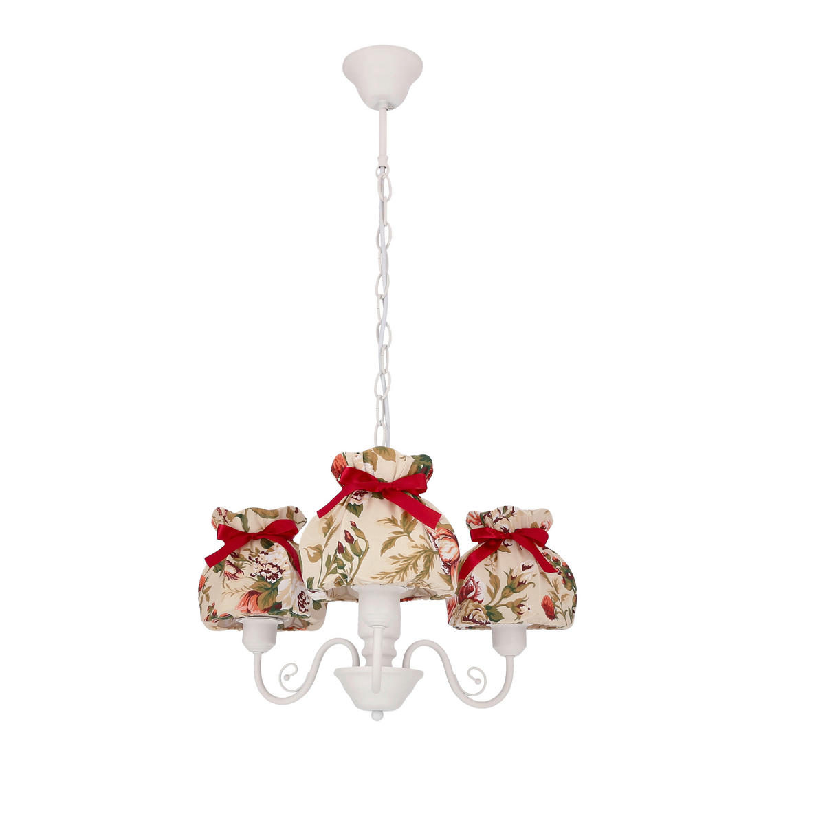PENDELLEUCHTE 53/53/82 cm  - Multicolor/Weiß, KONVENTIONELL, Textil/Metall (53/53/82cm)