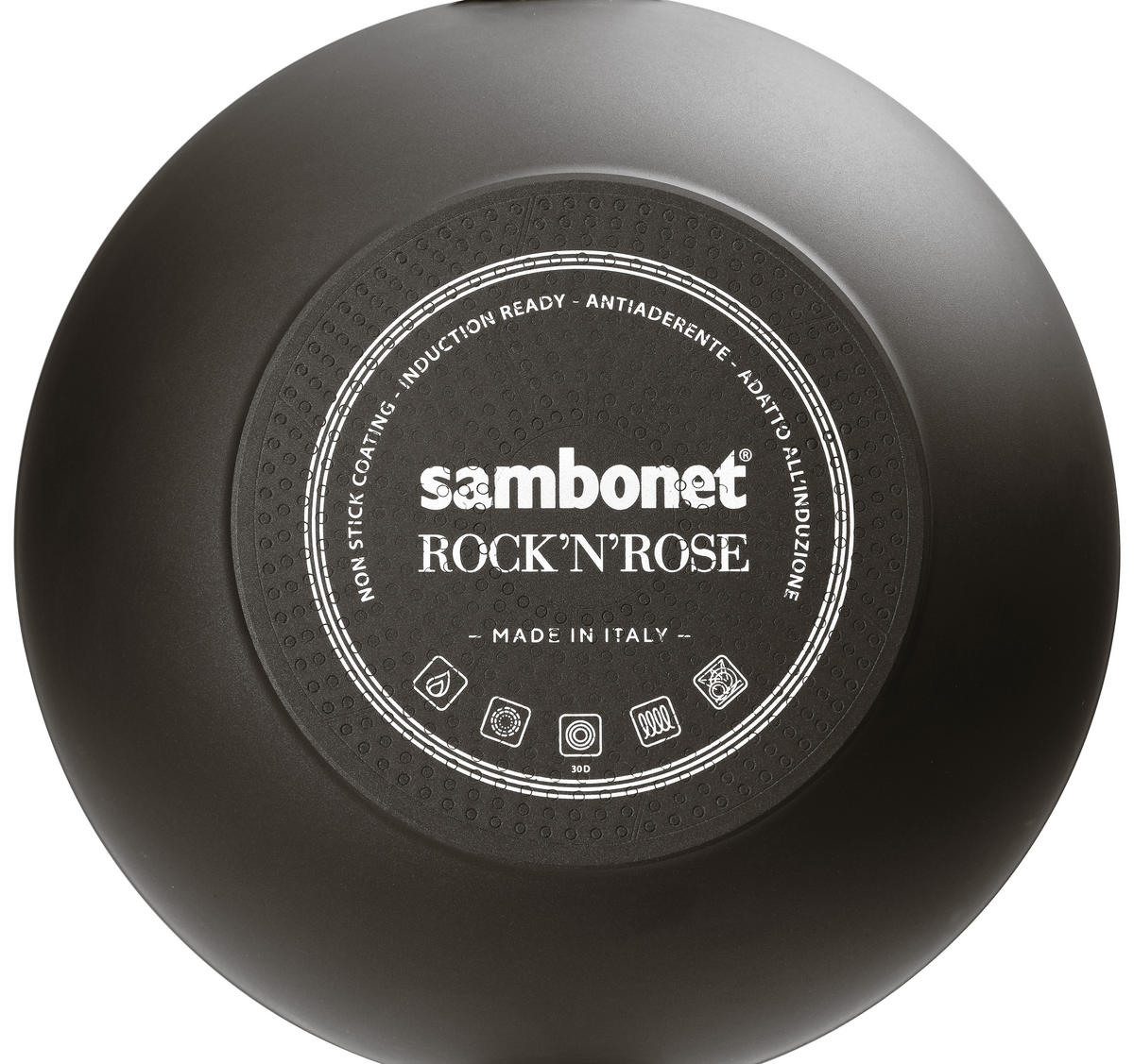 PÁNEV WOK, 32 cm  - černá, Trend, kov/sklo (32cm) - Sambonet