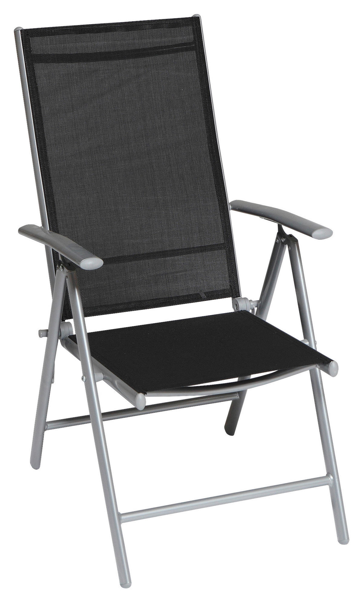 GARTENSET Aluminium  - Silberfarben/Schwarz, MODERN, Textil/Metall - Gardenson