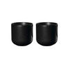 TEETASSE 2ER SET COPPA KURO 200 ml   - Schwarz, Design, Keramik (7,5/7,5cm) - ASA