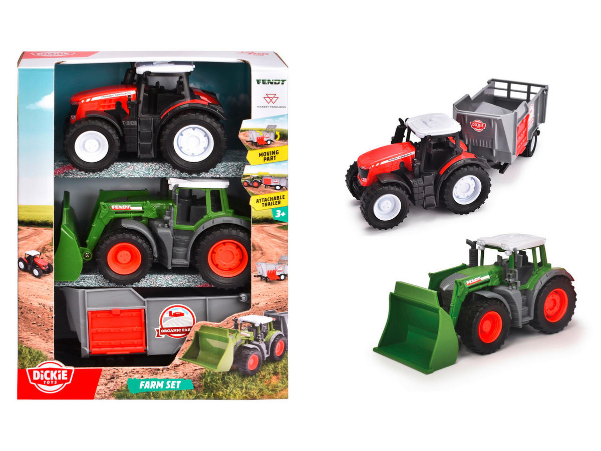 TRAKTOR - Multicolor, Basics, Kunststoff (8/19/25cm) - Dickie Toy