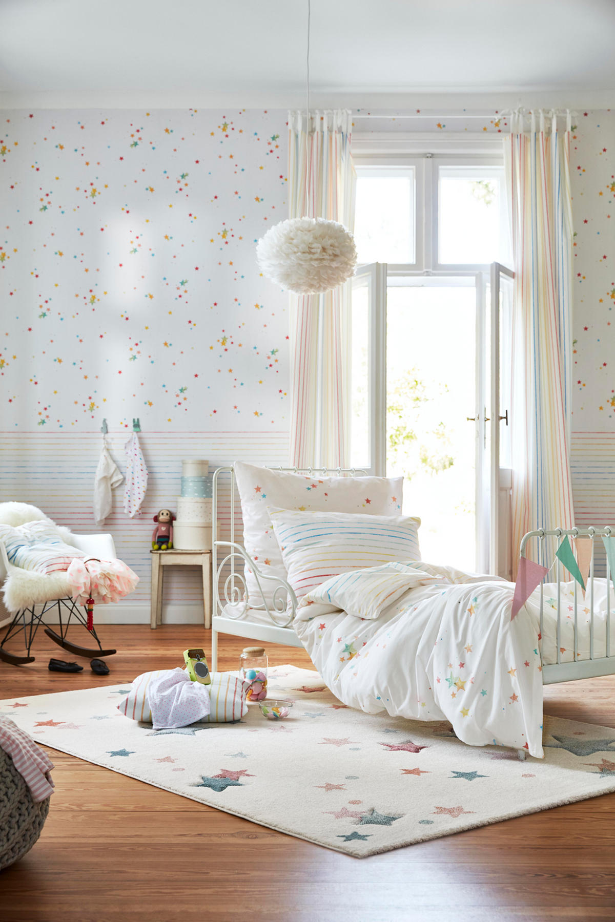 KINDERTEPPICH 120/170 cm Jonne  - Hellrosa/Weiß, Trend, Textil (120/170cm) - Esprit