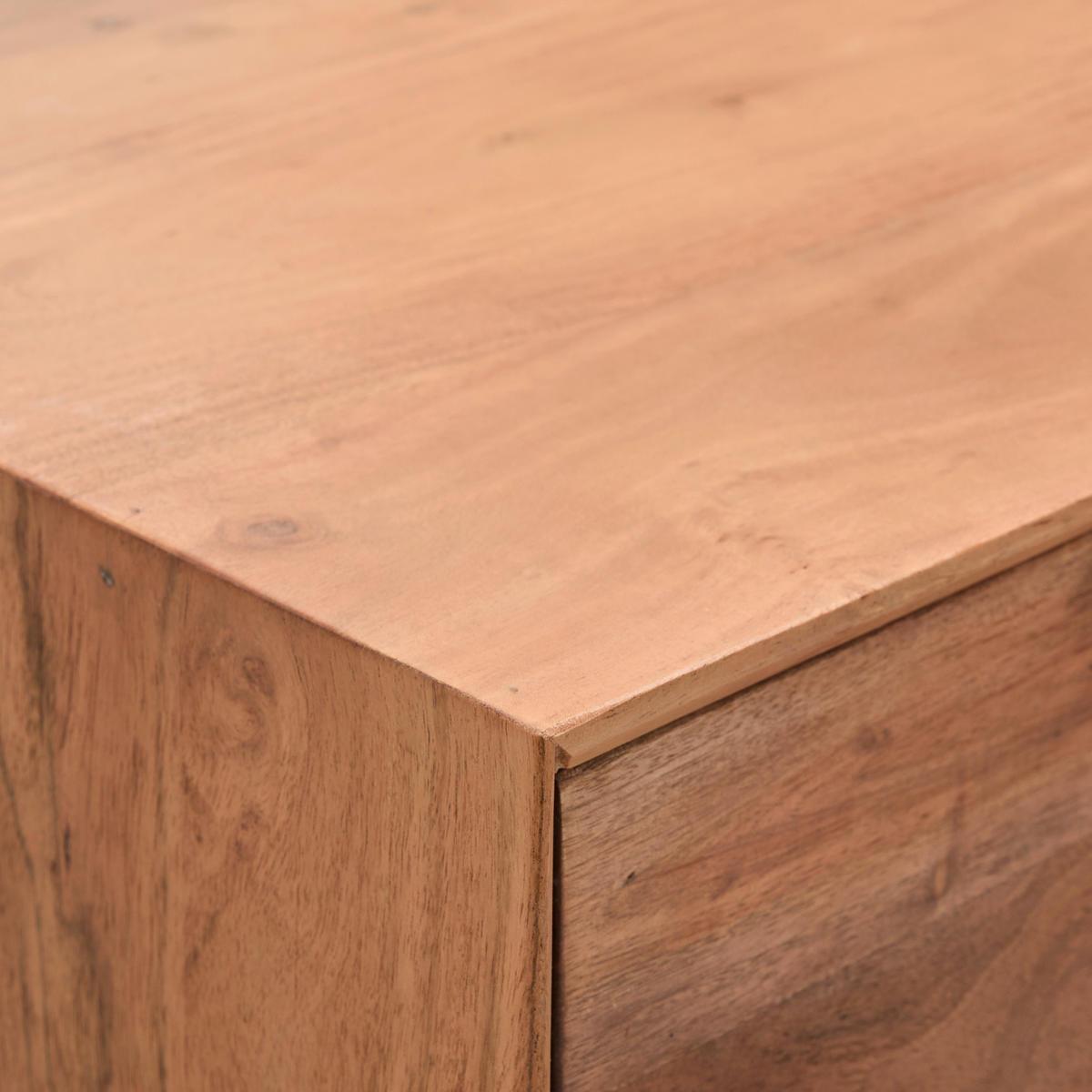 KOMMODE Doha  in 92/82/42 cm  - Schwarz/Naturfarben, KONVENTIONELL, Holz/Metall (92/82/42cm) - Livetastic