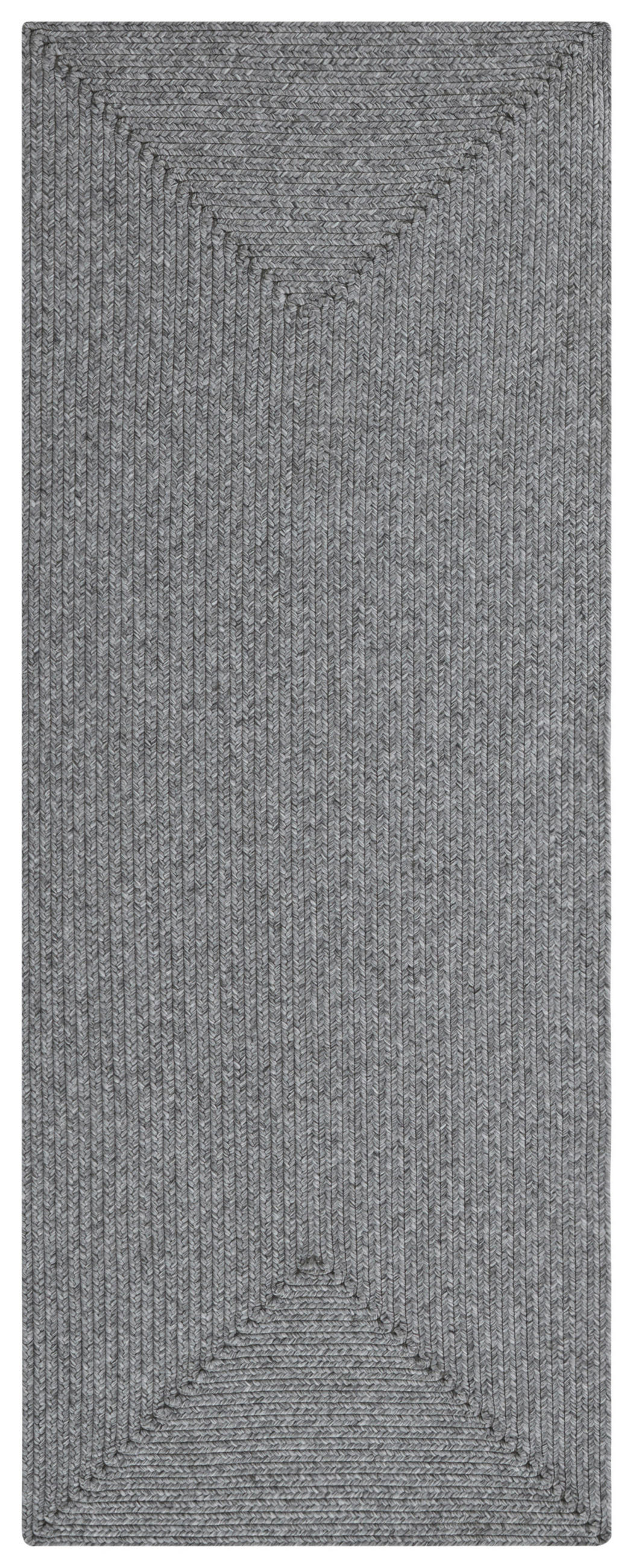LÄUFER 80/200 cm Braided  - Hellgrau, Basics, Kunststoff (80/200cm)