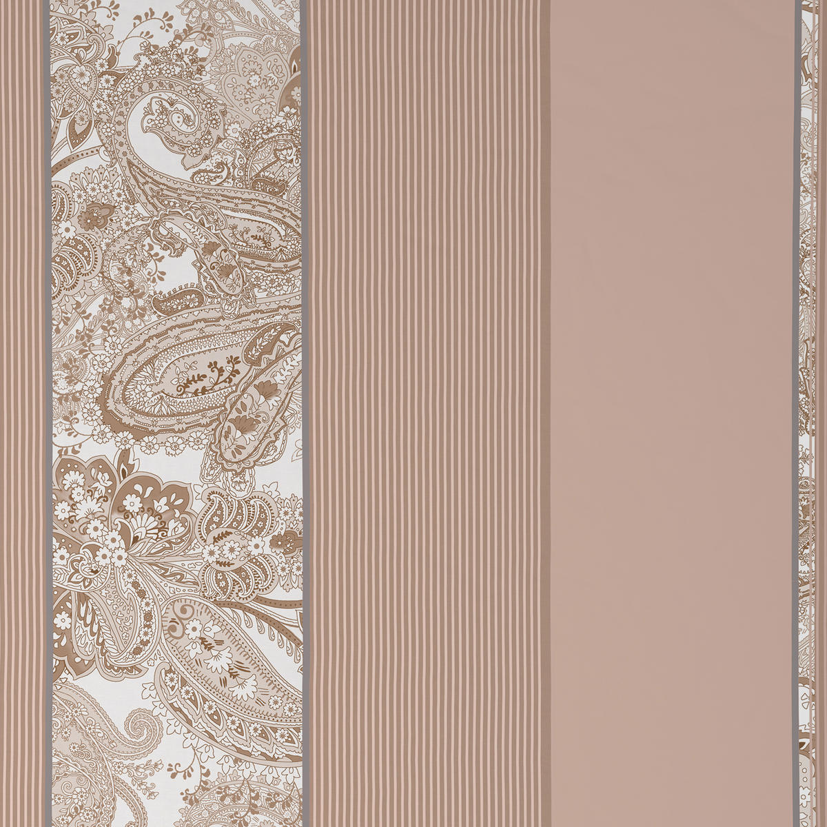 BETTWÄSCHE STRIPES DK Satin 200/200 cm  - Beige, Design, Textil (200/200cm) - Dieter Knoll