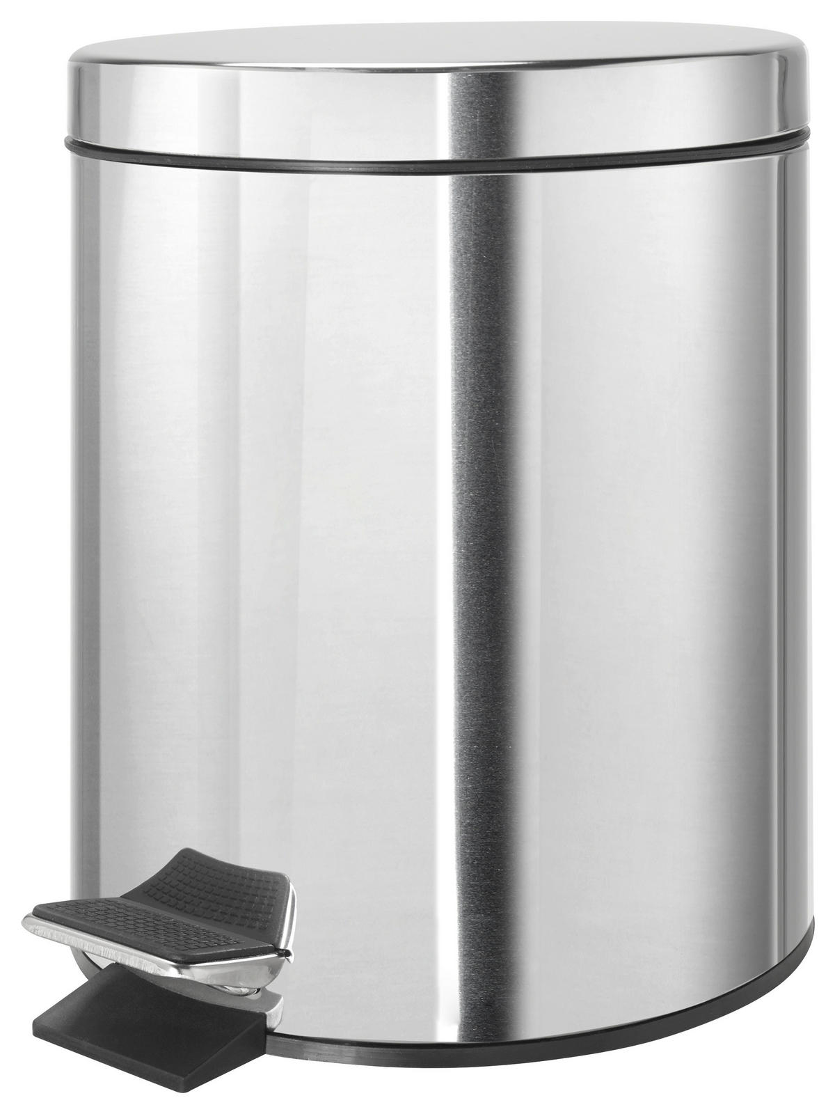 PEDÁLOS SZEMETES 3 l  - nemesacél, Basics, fém (17/24,5cm) - Boxxx
