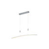LED-HÄNGELEUCHTE 100/6/150 cm   - Alufarben, Design, Kunststoff/Metall (100/6/150cm) - Hell