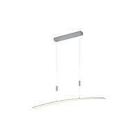 LED-HÄNGELEUCHTE 100/6/150 cm  - Alufarben, Design, Kunststoff/Metall (100/6/150cm) - Hell