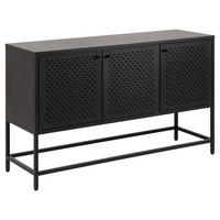 SIDEBOARD Newcastle  in 125/75/40 cm  - Schwarz, Design, Metall (125/75/40cm)