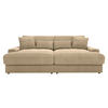 BIGSOFA in Cord Beige  - Beige/Schwarz, MODERN, Kunststoff/Textil (230/85/190cm) - Carryhome