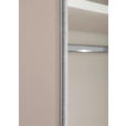 SCHWEBETÜRENSCHRANK 280/222/68 cm 3-türig Weiß, Weiß Hochglanz  - Weiß Hochglanz/Alufarben, MODERN, Holzwerkstoff/Metall (280/222/68cm) - Moderano