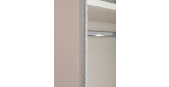 SCHWEBETÜRENSCHRANK 280/222/68 cm 3-türig Weiß, Weiß Hochglanz - Weiß Hochglanz/Alufarben, MODERN, Holzwerkstoff/Metall (280/222/68cm) - Moderano