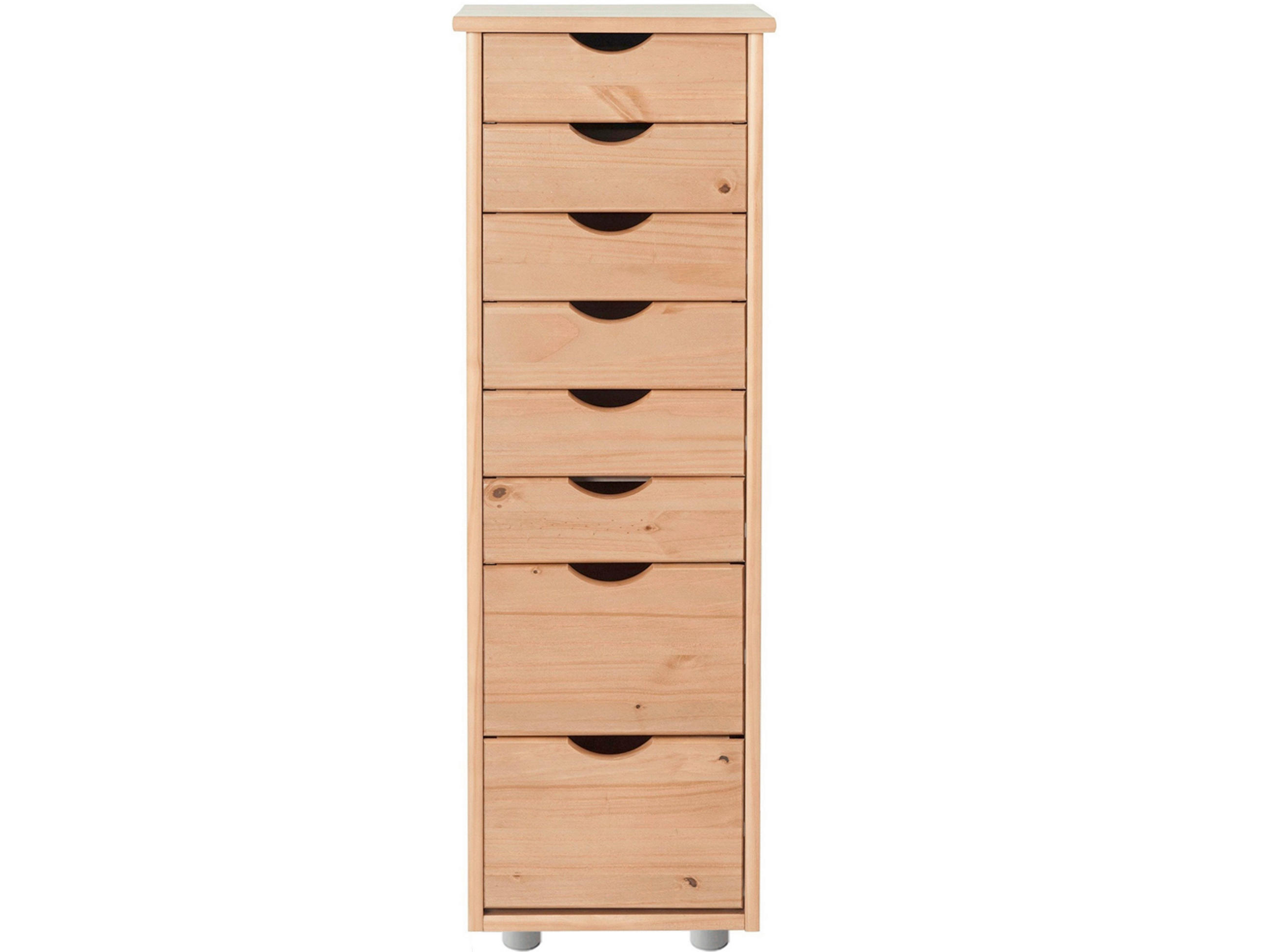 KOMMODE GENOVA, 34/102/39 cm, 8 Schublade(n)  - Silberfarben/Naturfarben, Design, Holz/Kunststoff (34/102/39cm) - Livetastic