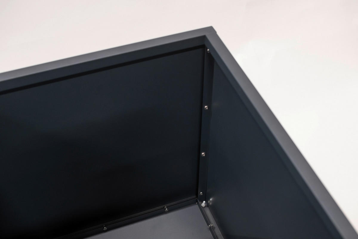 PFLANZENTOPF  - Anthrazit, Basics, Metall (70/70/70cm)