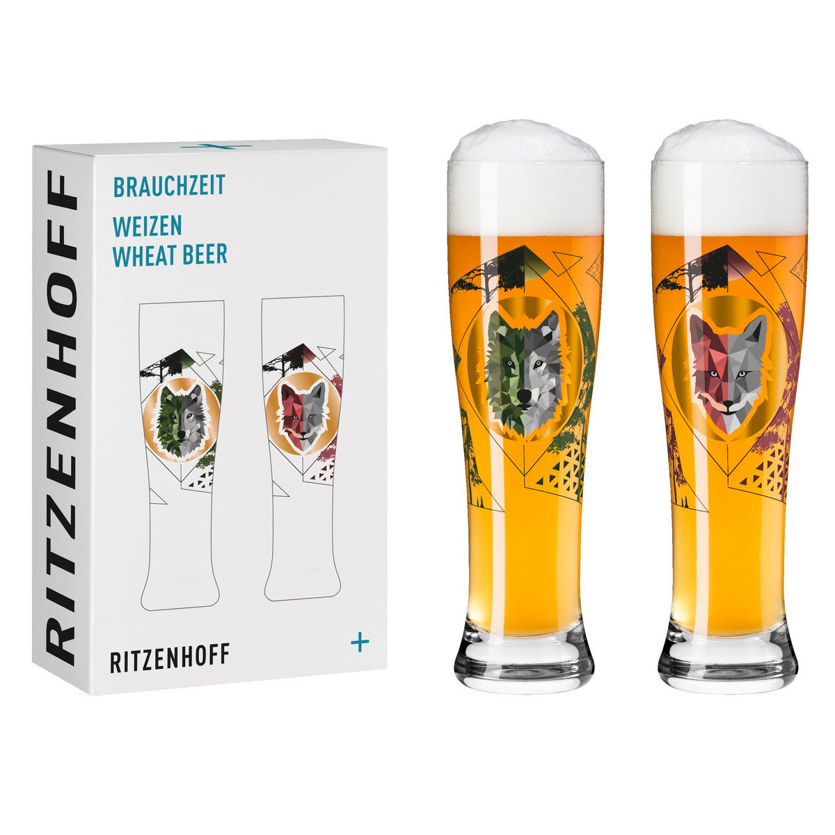GLÄSERSET Brauchzeit 2-teilig  - Multicolor, Basics, Glas (16,2/26,6/8,1cm) - Ritzenhoff