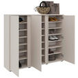 SCHUHSCHRANK  in 145/120/34 cm  - Kaschmir/Anthrazit, KONVENTIONELL, Holzwerkstoff/Kunststoff (145/120/34cm) - Xora