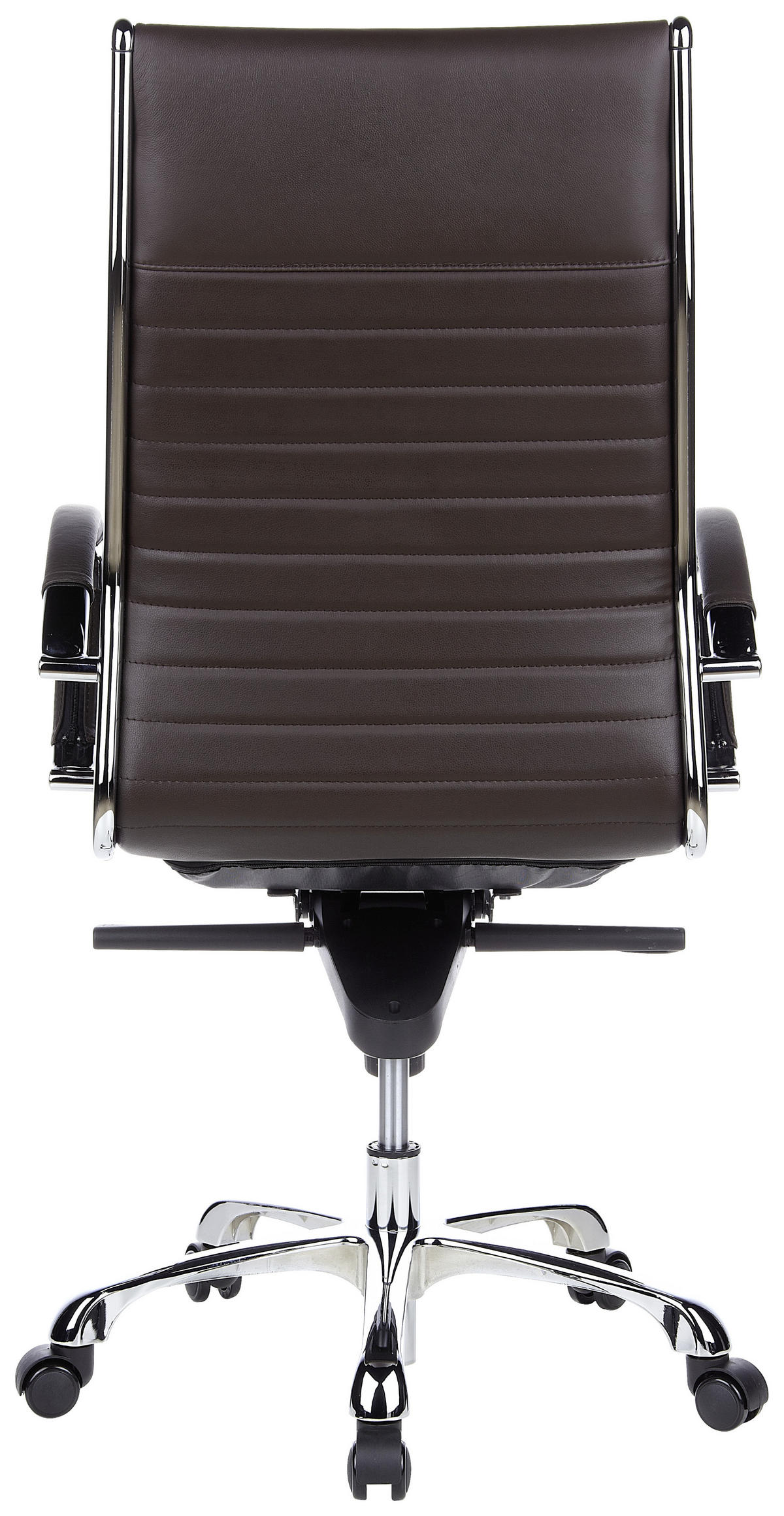 DREHSTUHL Lederlook Dunkelbraun  - Dunkelbraun, MODERN, Leder/Kunststoff (60/125/50cm) - MID.YOU
