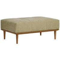 HOCKER in Textil Grün  - Eichefarben/Grün, MODERN, Holz/Textil (105/45/70cm) - Joka