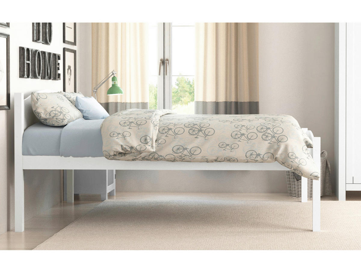 BETT 99/208 cm  in Weiß  - Weiß, Design, Holz (99/208cm) - MID.YOU