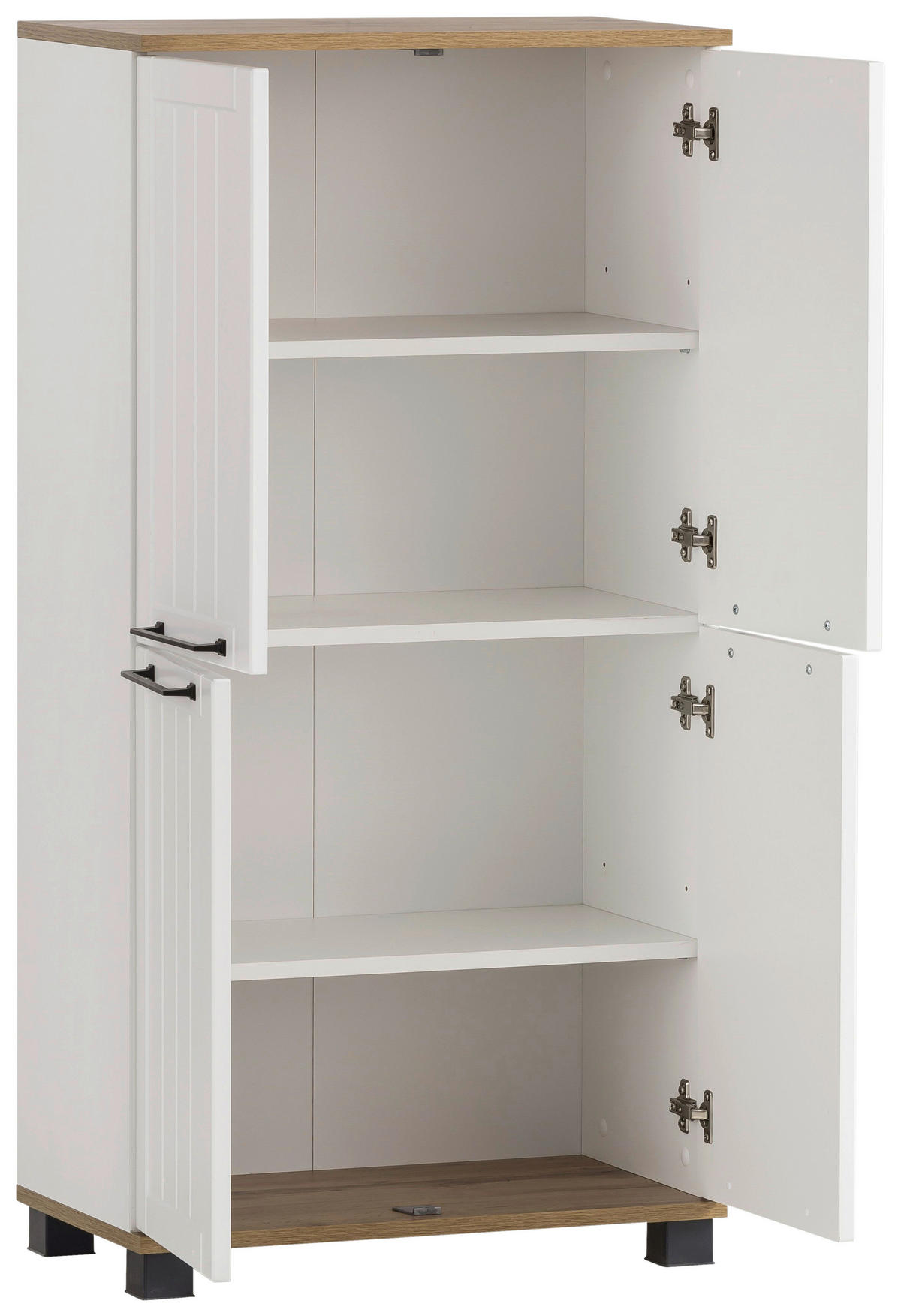 HIGHBOARD Jelda  in 59,8/116,9/32,6 cm  - Eichefarben/Schwarz, MODERN, Holzwerkstoff/Kunststoff (59,8/116,9/32,6cm) - Stylife