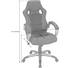 CHEFSESSEL Lederlook Anthrazit, Schwarz - Anthrazit/Schwarz, Basics, Kunststoff/Textil (61,5/111,5-119,/68,5cm) - XORA