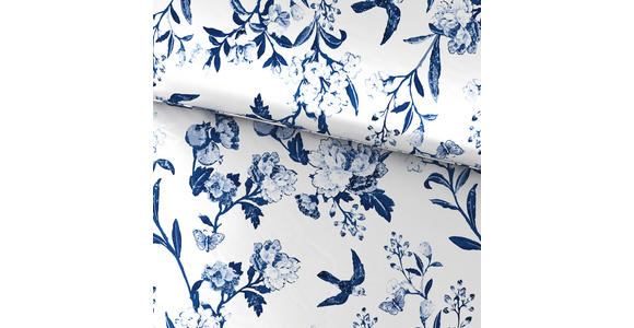 BETTWÄSCHE 140/200 cm  - Blau/Weiß, KONVENTIONELL, Textil (140/200cm) - Esposa
