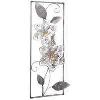 WANDDEKO Metall  - Silberfarben/Goldfarben, LIFESTYLE, Metall (28,6/74,3/5,1cm) - Ambia Home