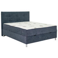 POSTELJA Z VZMETNICO 160 cm   x 200 cm  , kovina, tekstil siva  - siva, Konvencionalno, kovina/tekstil (160/200cm) - Ti'me