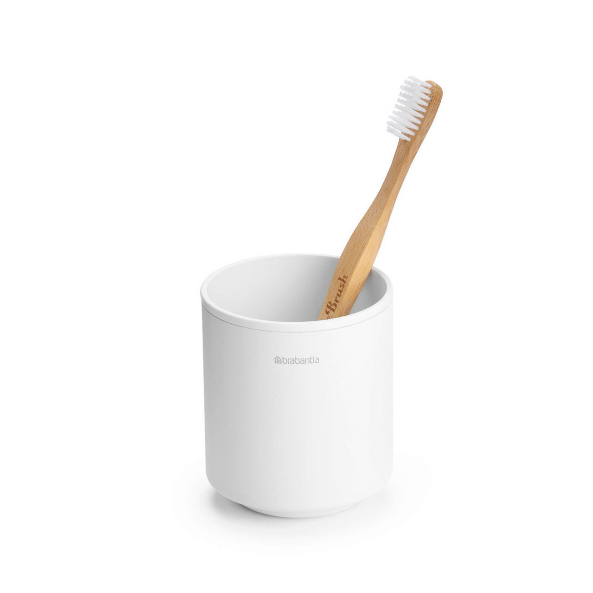 KUPATILSKA ČAŠA  bela  metal, plastika  - bela, Osnovno, metal/plastika (8.1/9.4/8.1cm) - Brabantia