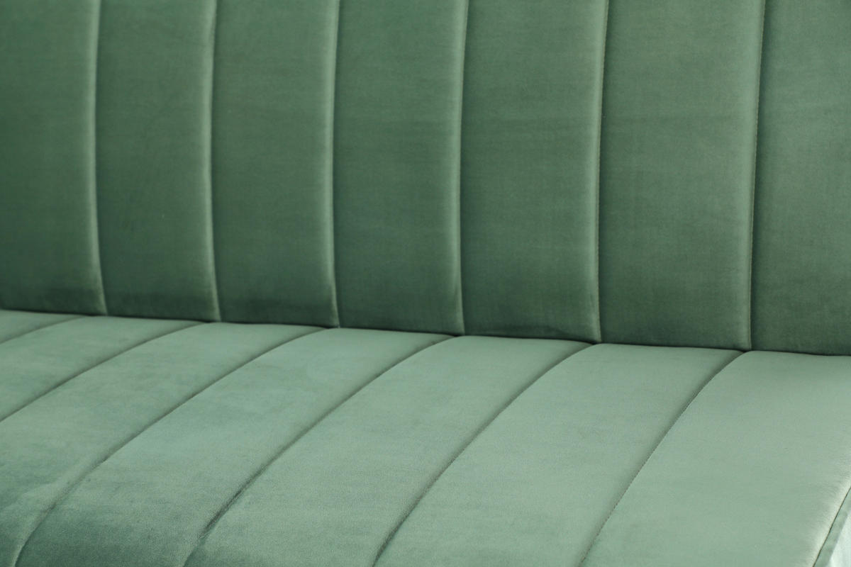 SCHLAFSOFA Samt Mintgrün  - Naturfarben/Mintgrün, Design, Holz/Textil (180/81/86cm) - P & B