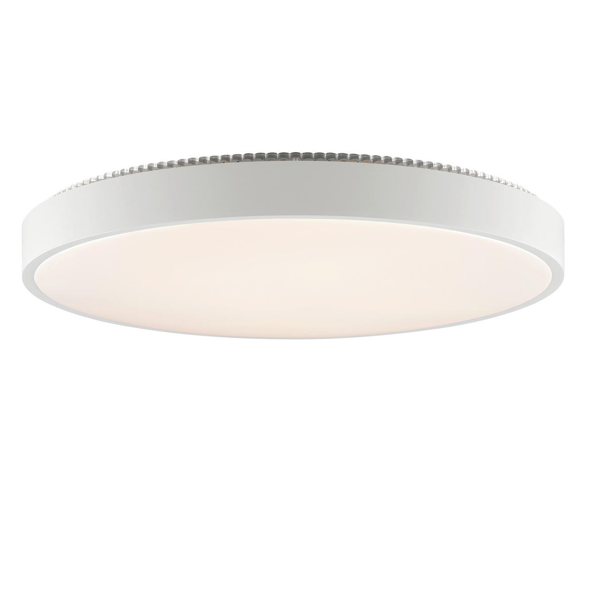 LED-DECKENLEUCHTE Solistra 54,5/9,5 cm   - Weiß, KONVENTIONELL, Kunststoff/Metall (54,5/9,5cm) - Brilliant