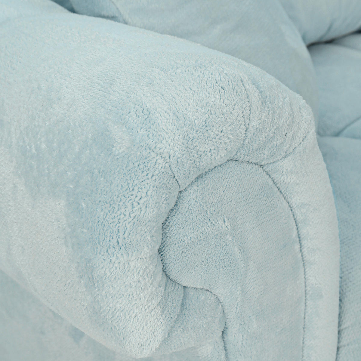 ECKSOFA Mintgrün Plüsch  - Dunkelbraun/Mintgrün, KONVENTIONELL, Holz/Textil (288/190cm) - Carryhome