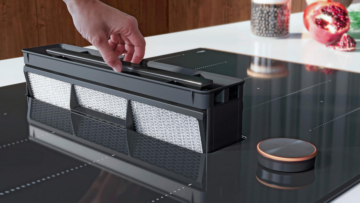 WÄRMESCHUBLADE Graphite-Grey Edition  - Edelstahlfarben/Schwarz, Design, Metall (59,4/14,0/54,0cm) - Neff