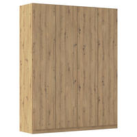 FALTTÜRENSCHRANK  in Eiche Artisan  - Eiche Artisan, Holzwerkstoff (181/229/54cm) - Boxxx