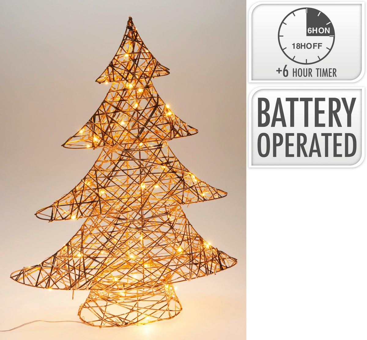 DEKOWEIHNACHTSBAUM  - Basics (50/13/60cm) - X-Mas