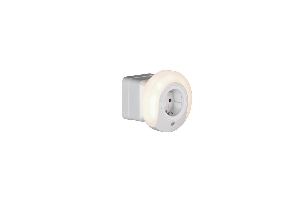 LAMPA ZA UTIČNICU - bela, Osnovno, plastika (9cm)
