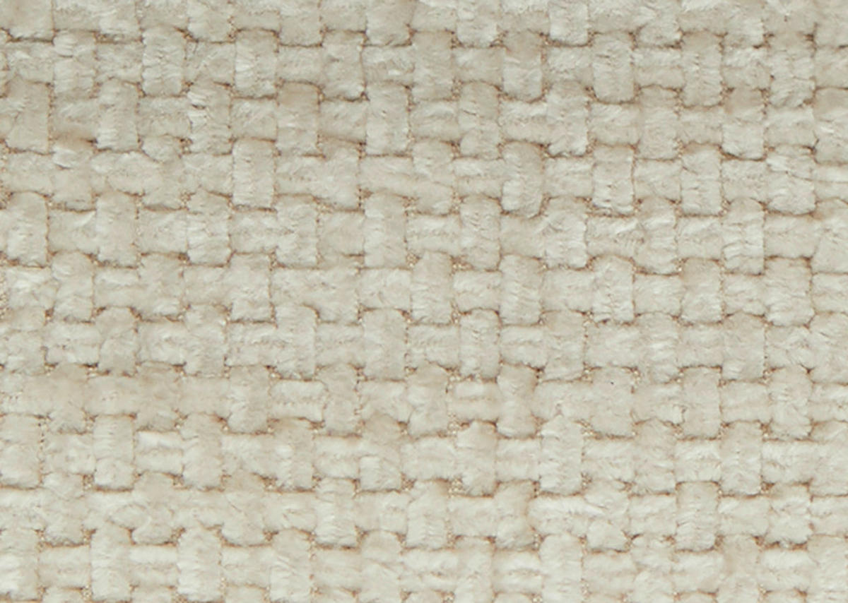 ECKSOFA in Webstoff Creme  179-202/288 cm  - Creme/Schwarz, Design, Textil/Metall (179-202/288cm) - Stylife