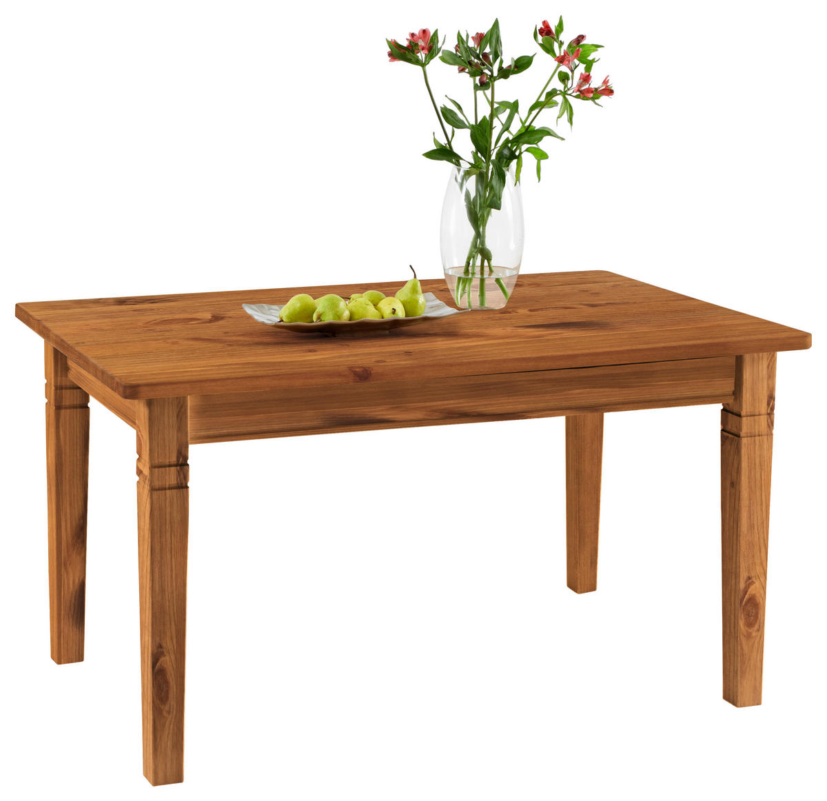 ESSTISCH in Holz 140/90/78 cm  - Bernsteinfarben, ROMANTIK / LANDHAUS, Holz (140/90/78cm) - Boxxx