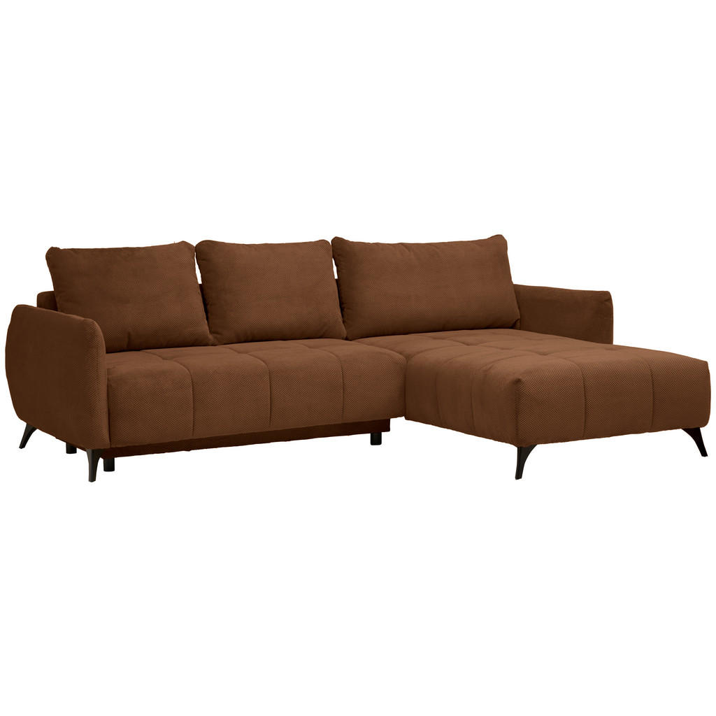 Thumbnail - Stylife Ecksofa, Rost, Textil, 3-Sitzer, Füllung: Schaumstoffflocken, seitenverkehrt montierbar, L-Form, 287x197 cm, Han...