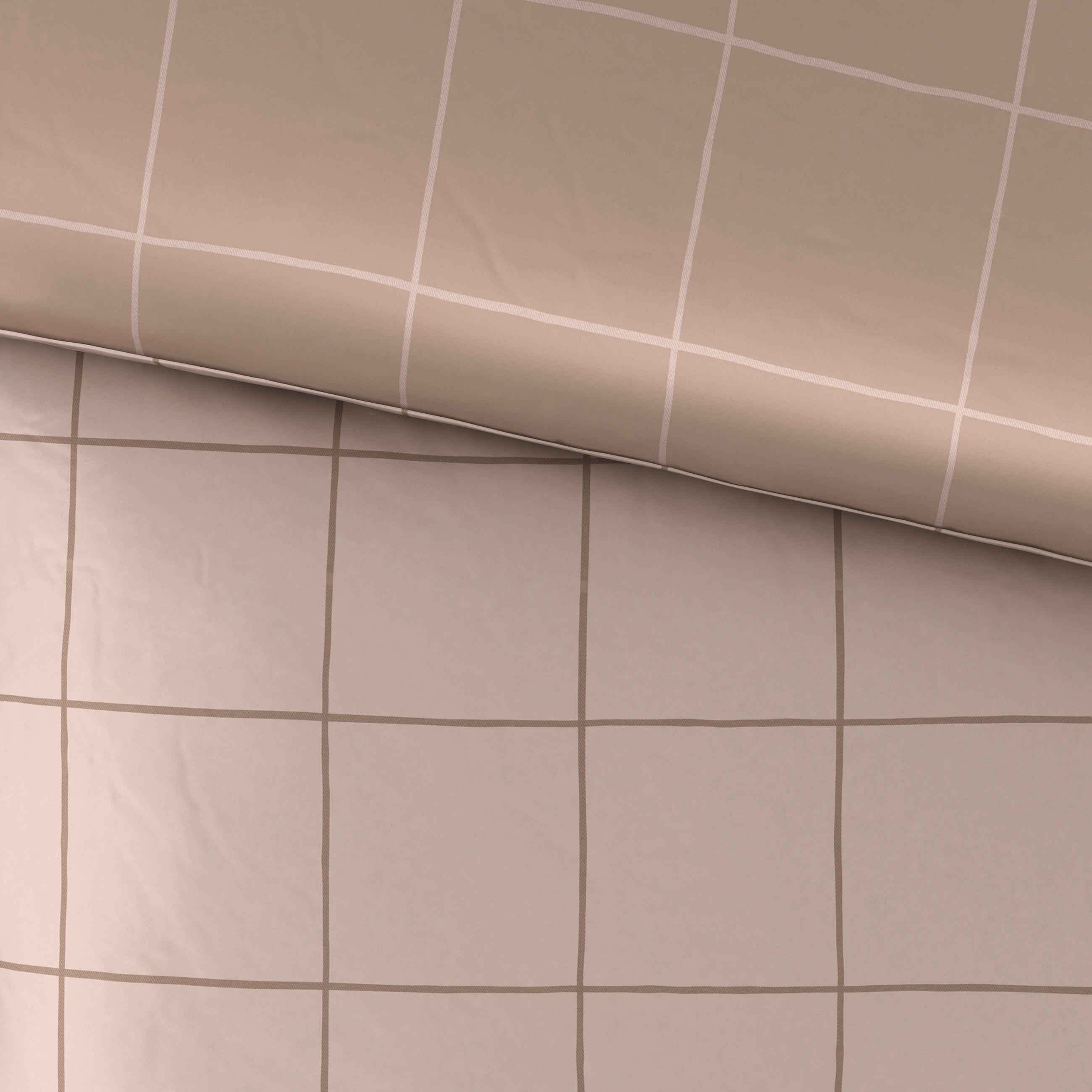 BETTWÄSCHESET Satin 160/210 cm  50 cm/70 cm  - Beige, Design, Textil (160/210cm) - Dieter Knoll