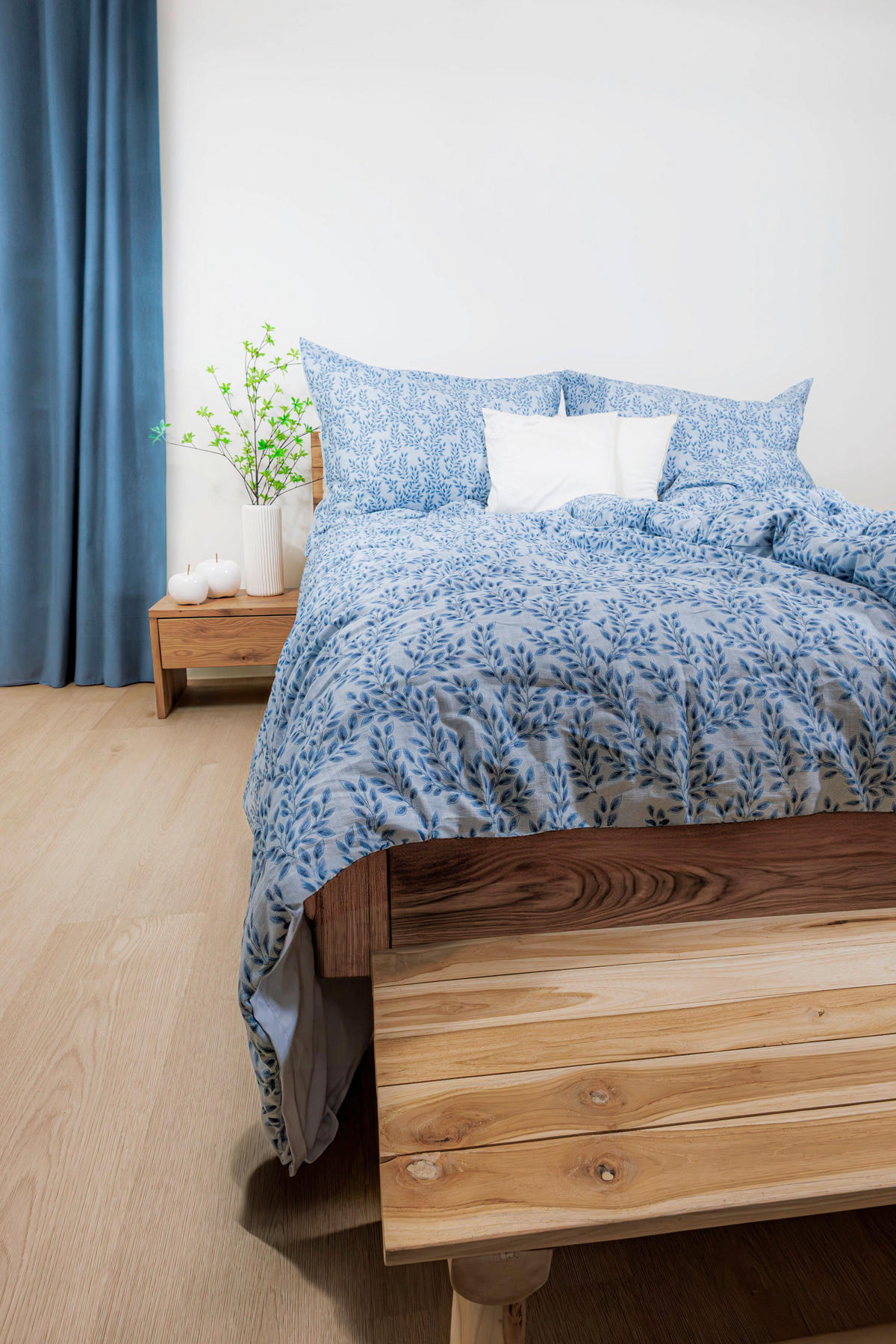 BETTWÄSCHE Makosatin 140/200 cm  - Petrol/Dunkelblau, Design, Textil (140/200cm) - Fleuresse