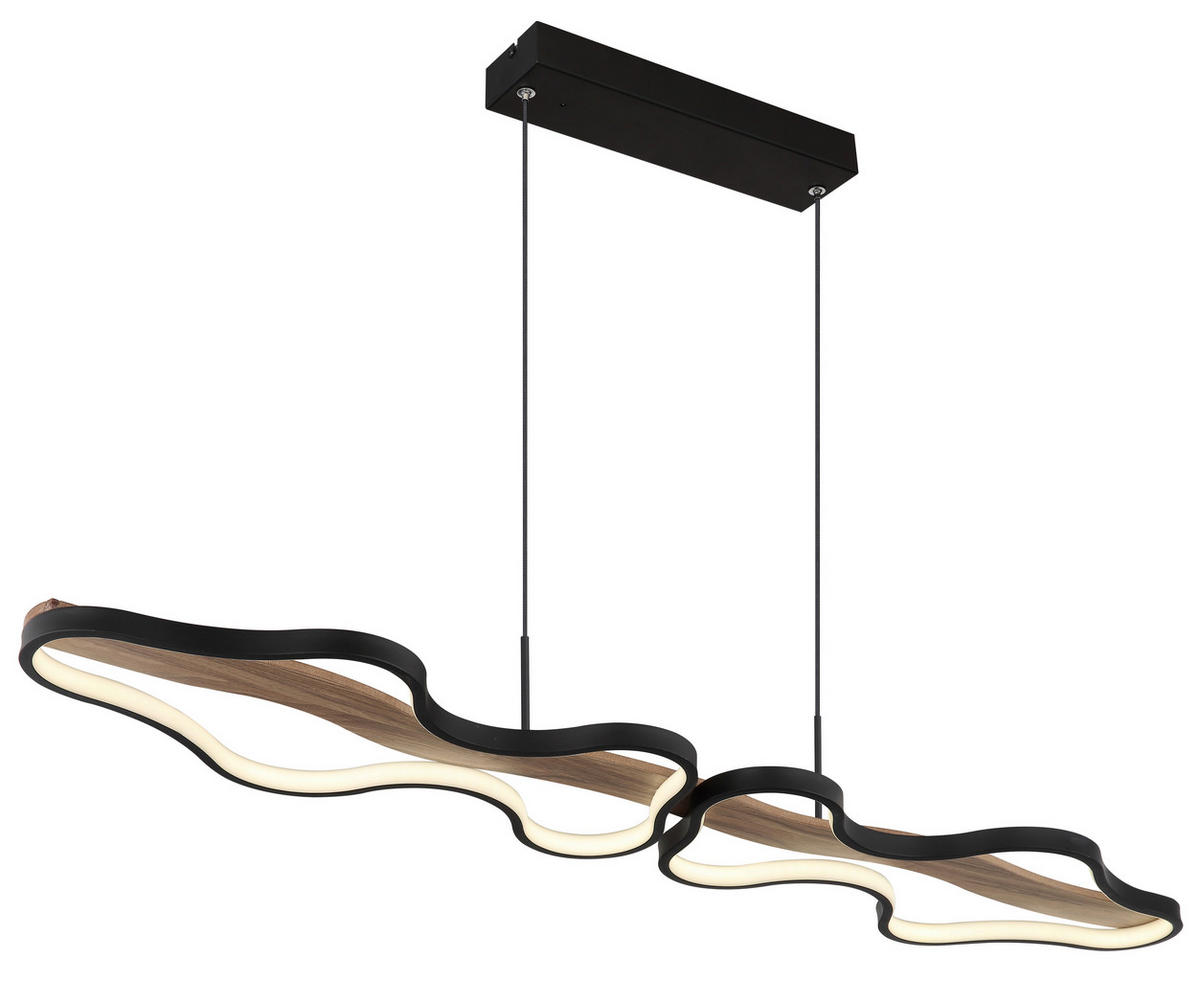 VISEČA LED-SVETILKA   //2700-6000 K/230 V/ - črna/temno rjava, Design, kovina/umetna masa (112/25,5/150cm) - Globo