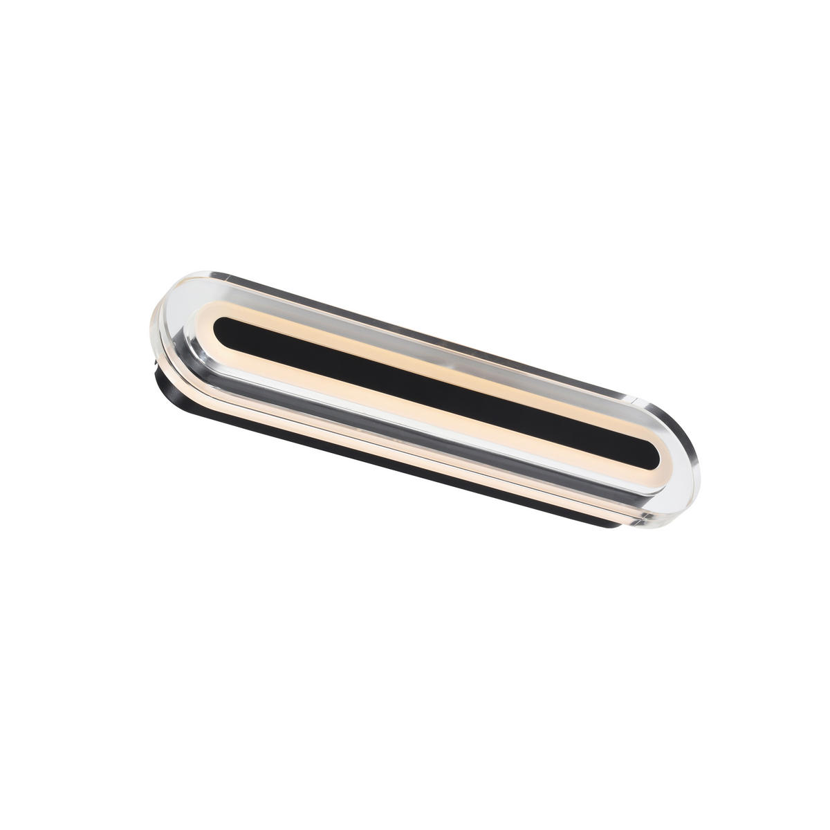 BADEZIMMER-WANDLEUCHTE Cavara 35/5/8 cm  - Schwarz, KONVENTIONELL, Kunststoff (35/5/8cm) - Nordlux