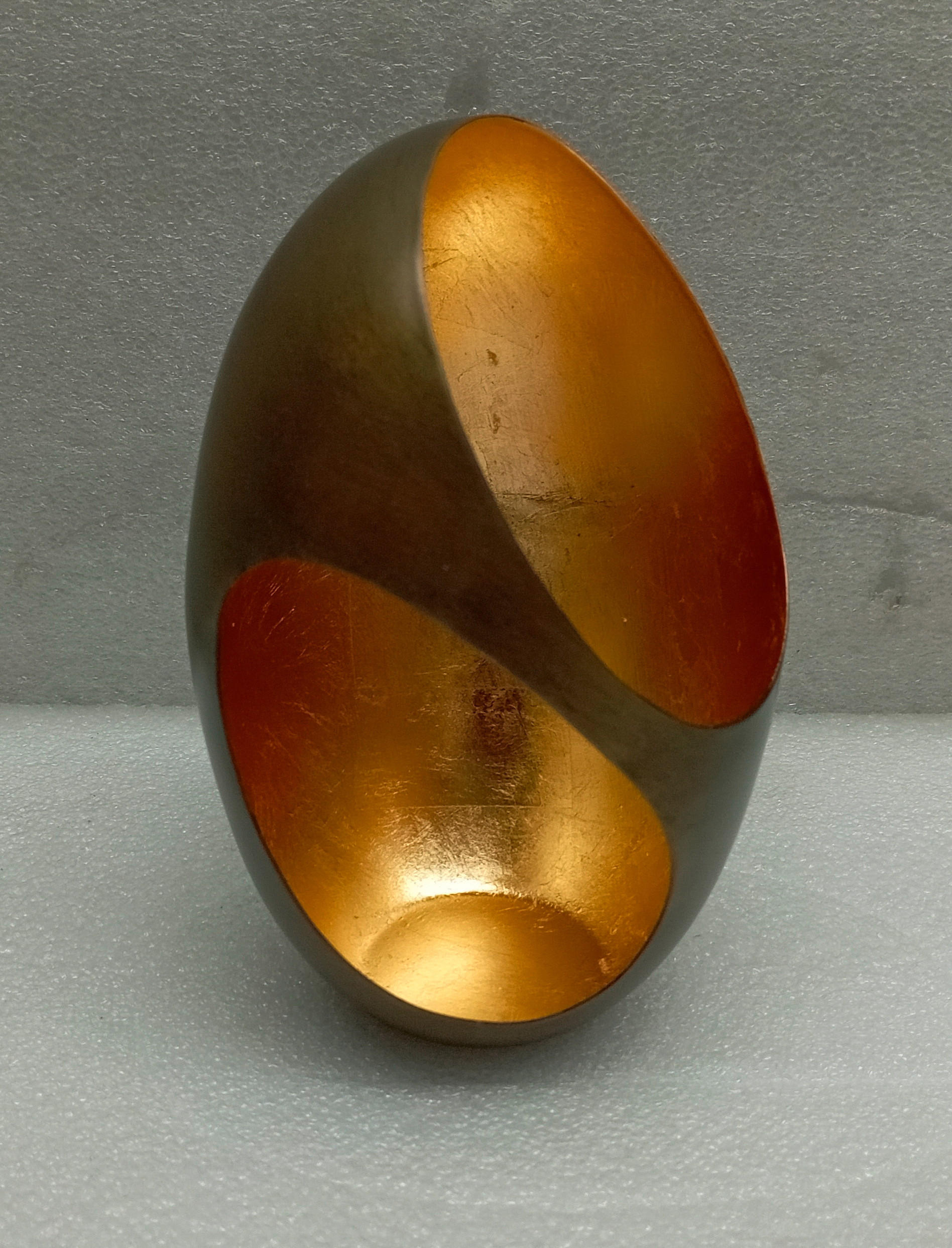 TEELICHTHALTER  - Goldfarben/Schwarz, Basics, Metall (11,5/22cm)