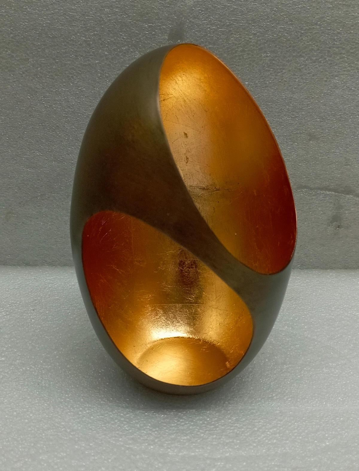 TEELICHTHALTER  - Goldfarben/Schwarz, Basics, Metall (11,5/22cm)