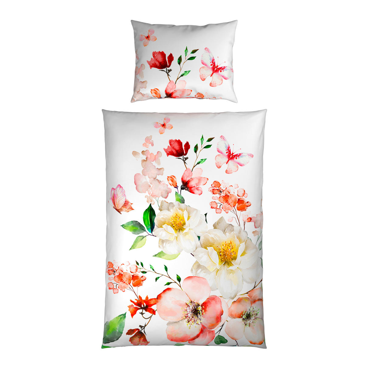 OBOJESTRANSKA POSTELJNINA 140/200 cm saten večbarvno  - večbarvno, tekstil (140/200cm) - Esposa