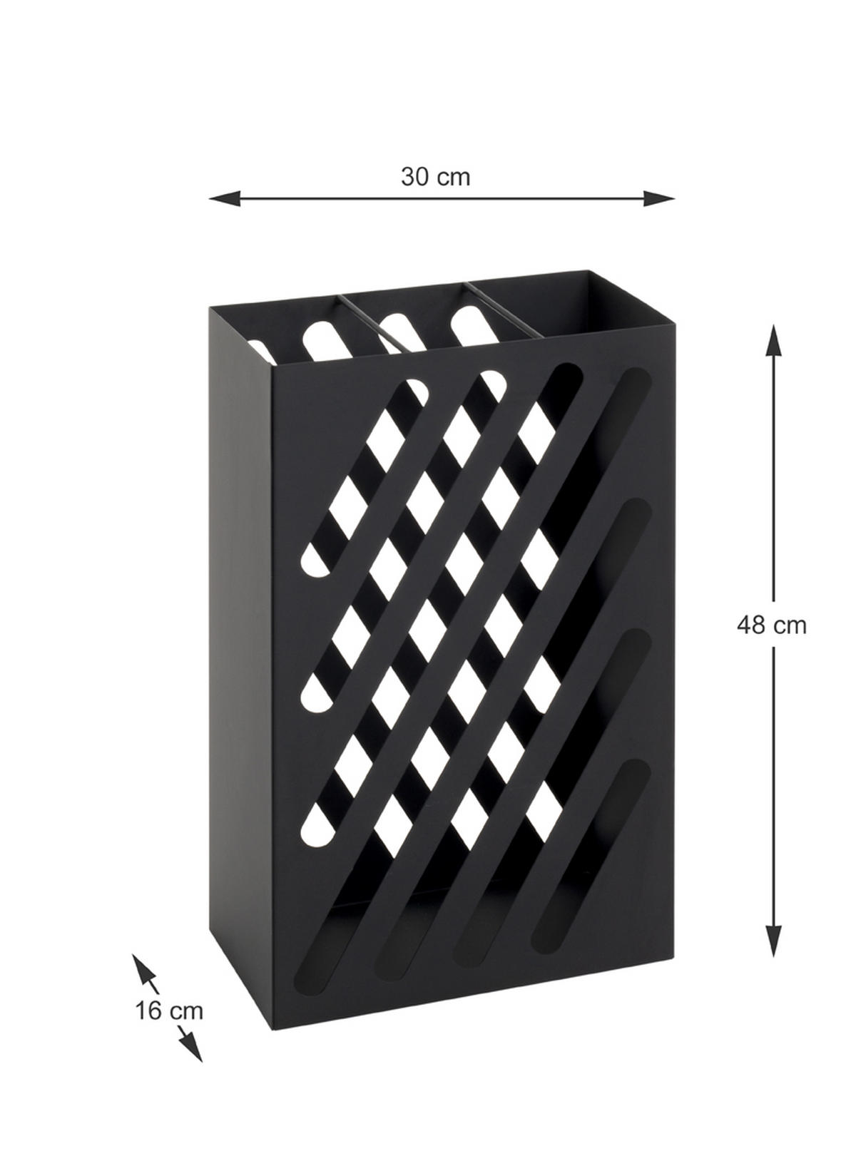 STALAK ZA KIŠOBRANE  crna  metal     - crna, Moderno, metal (30/48/16cm) - Modern Living