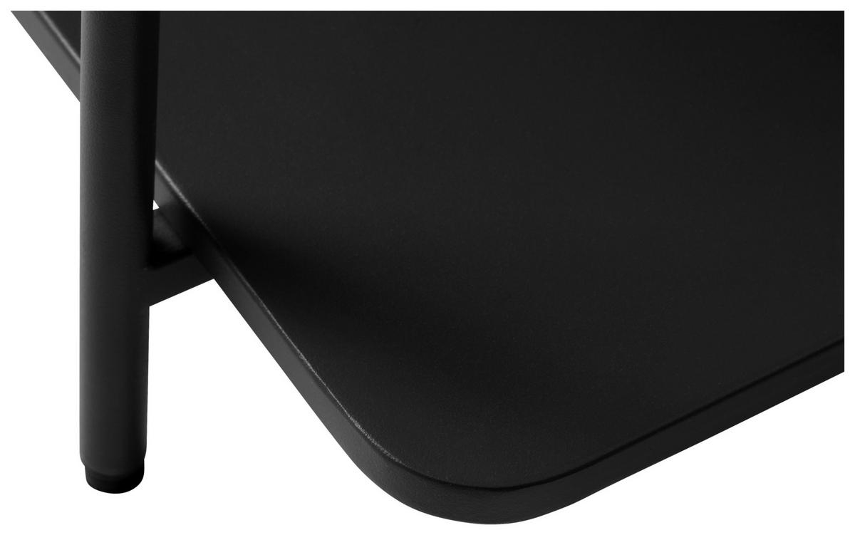 COUCHTISCH 75/75/34,3 cm rechteckig Schwarz  - Schwarz, Basics, Metall (75/75/34,3cm) - Xora